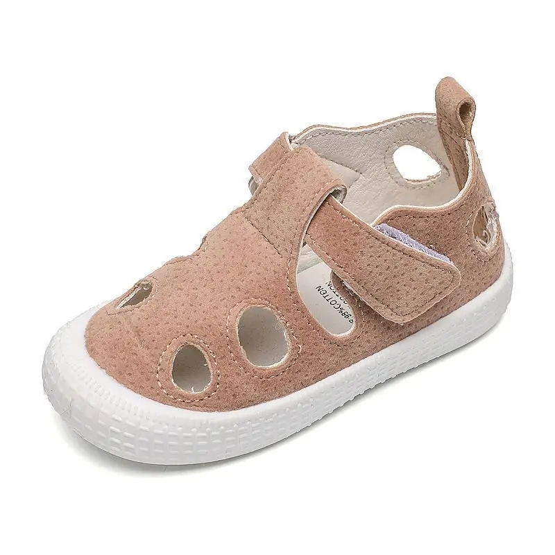

COZULMA Children Boys Breathable Cut-Outs Beach Sandals Summer Shoes Kids Girls Hook & Loop Sports Sandals Size 21-30