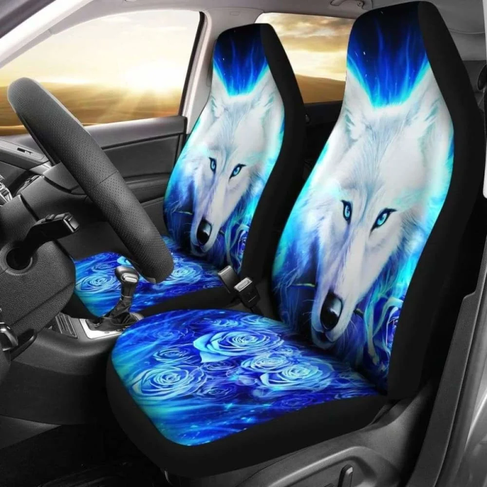 

Wolf Rose Car Seat Covers 202004,Pack of 2 Universal Front Seat Protective Cover