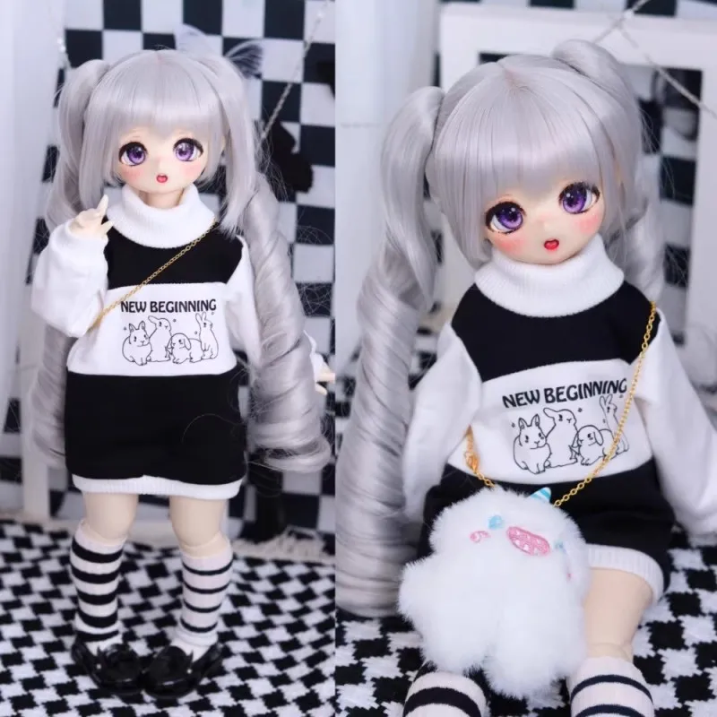 

New Arrival BJD Doll Clothes For 1/4 Doll Accessories Bearsister Fashion Sweater Socks Doll Dress Up Gift Diy (Excluding Doll)