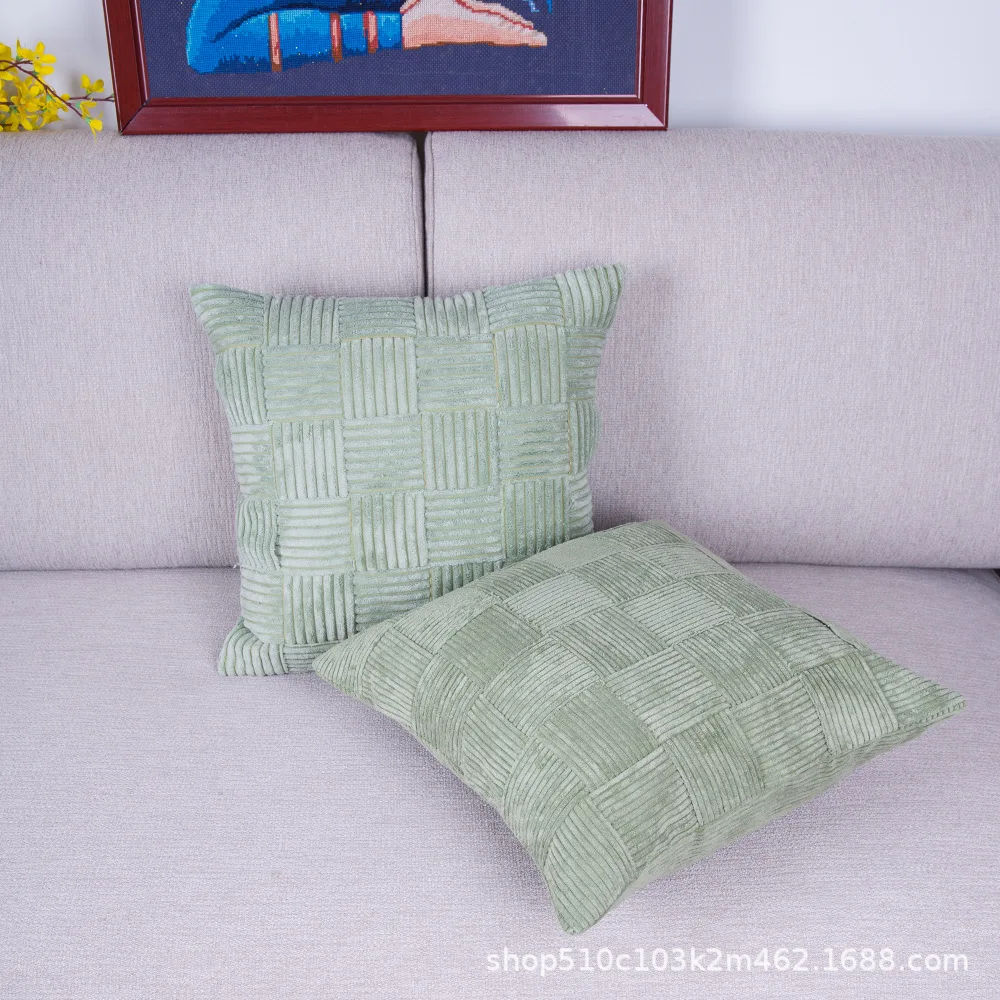 

Cushion Cover Soft Velvet Stripe Home Decor Pillowcase For Living Room Bedroom Sofa Chiar Covers Decorative Pillow Cover 45x45cm