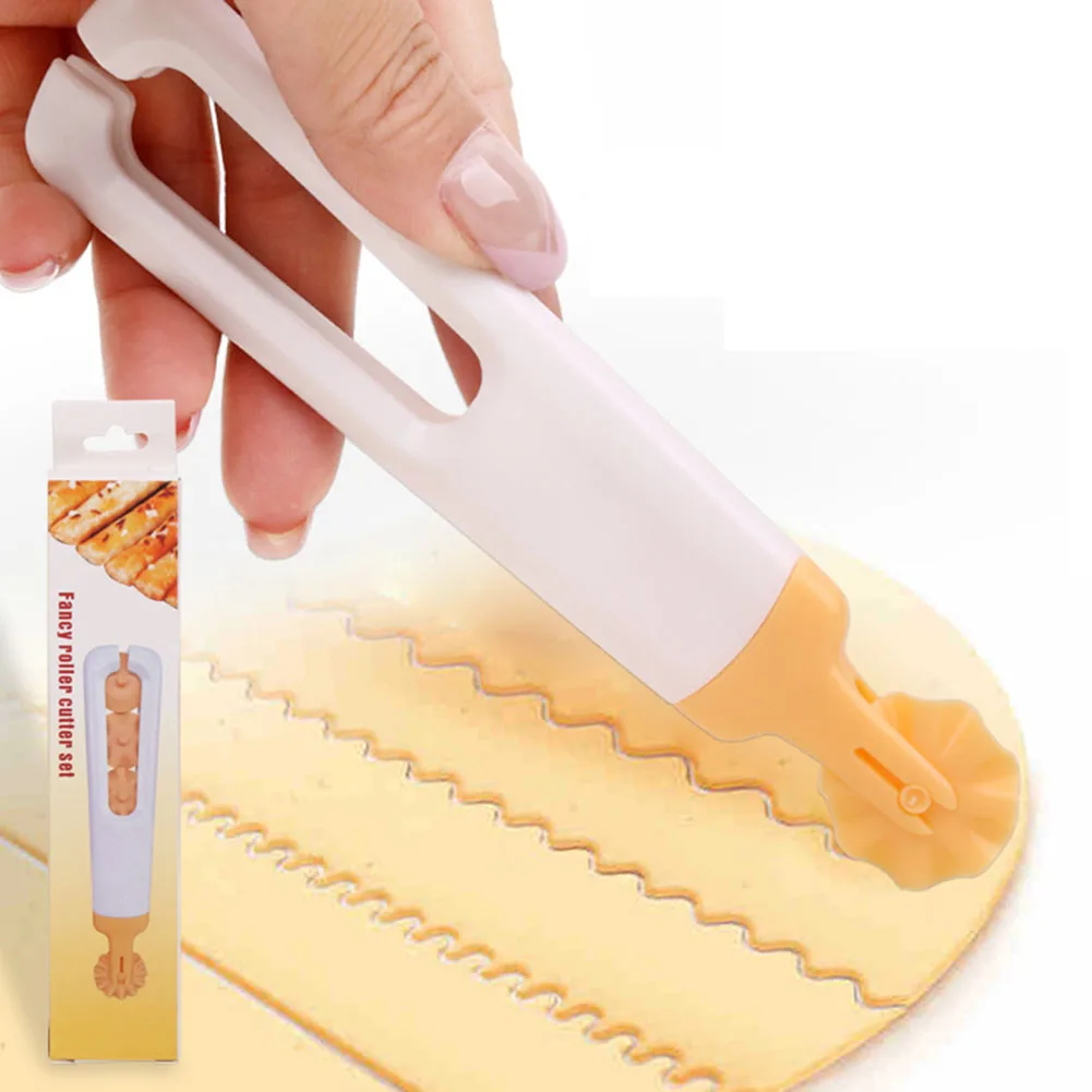 

Baking Tool Roller Cutter Dough Cookie Pie Craft For Pizza Pastry Lattice Kitchen Accessories Kitchen Gadgets Brand New