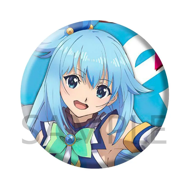 Женская Брошь KonoSuba значки мужские эмалированные булавки начальная Мода подвеска