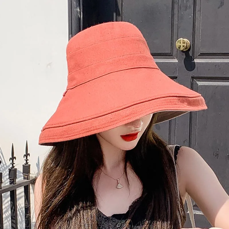 

MAXSITI U Spring and Autumn New Double-sided Cotton Hemp Ducket Hats Fisherman's Cap Women's Fashion Leisure Basin Cap