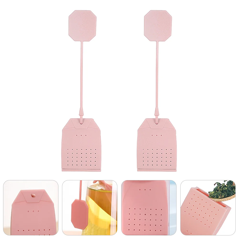 

2 Pcs Funny Tea Infuser Herbal Tea Loose Leaf Tea Balls Mesh Strainer Silicone Tea Bag Unique Silicone Leaf Strainer