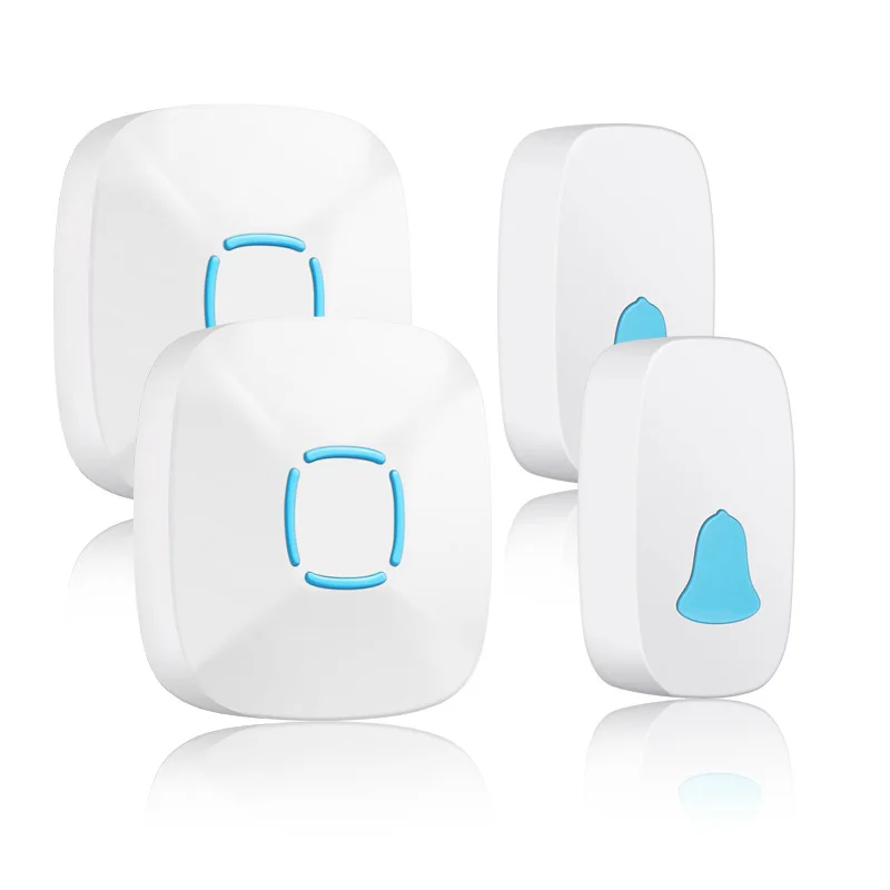 

Outdoor Wireless Waterproof Doorbell Smart Home Door Bell Chime Kit LED Flash Security Alarm Welcome House Melodies