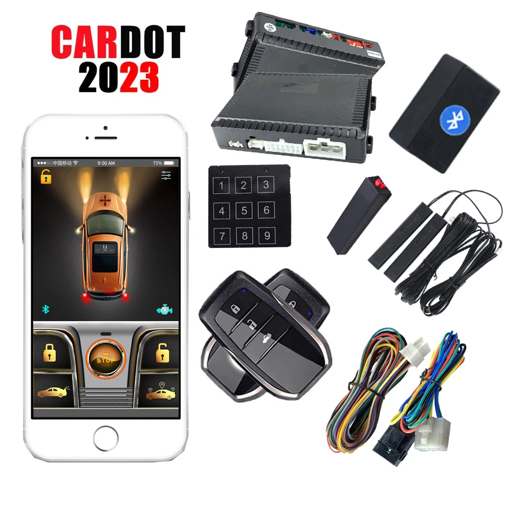 

Универсальный цифровой автомобильный ключ Cardot, пульт дистанционного запуска и остановки двигателя, рабочая оригинальная кнопка запуска автомобиля