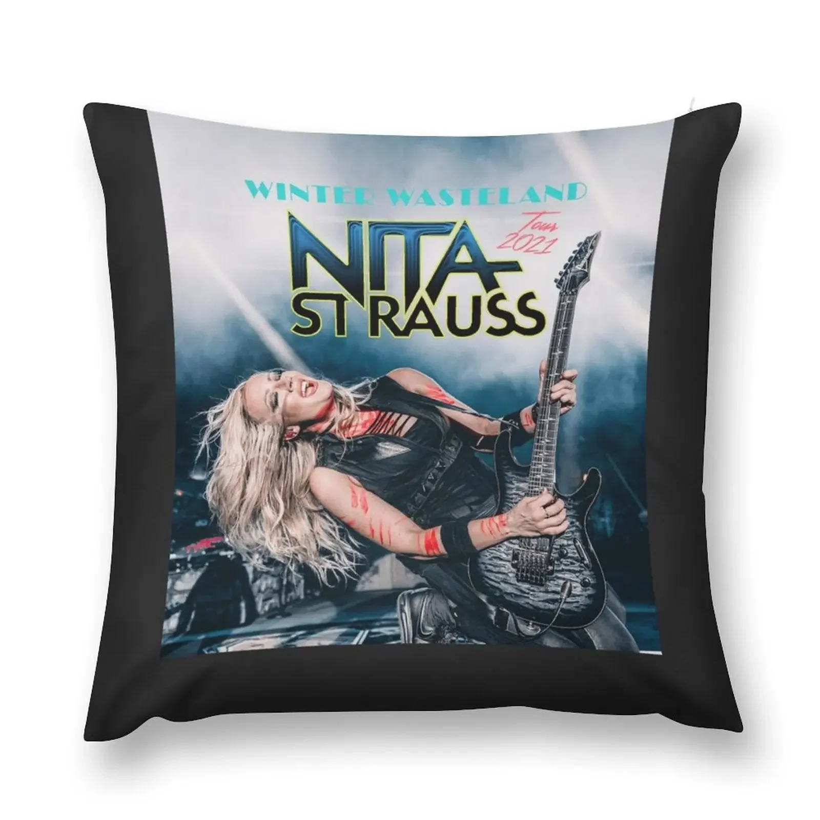 viferit Nita Strauss Winter Wasteland Tour 2021 декоративная подушка чехол для подушки наволочка
