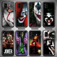 funny joker phone case for samsung galaxy a52 a21s a02s a12 a31 a81 a10 a30 a32 a50 a80 a71 a51 5g