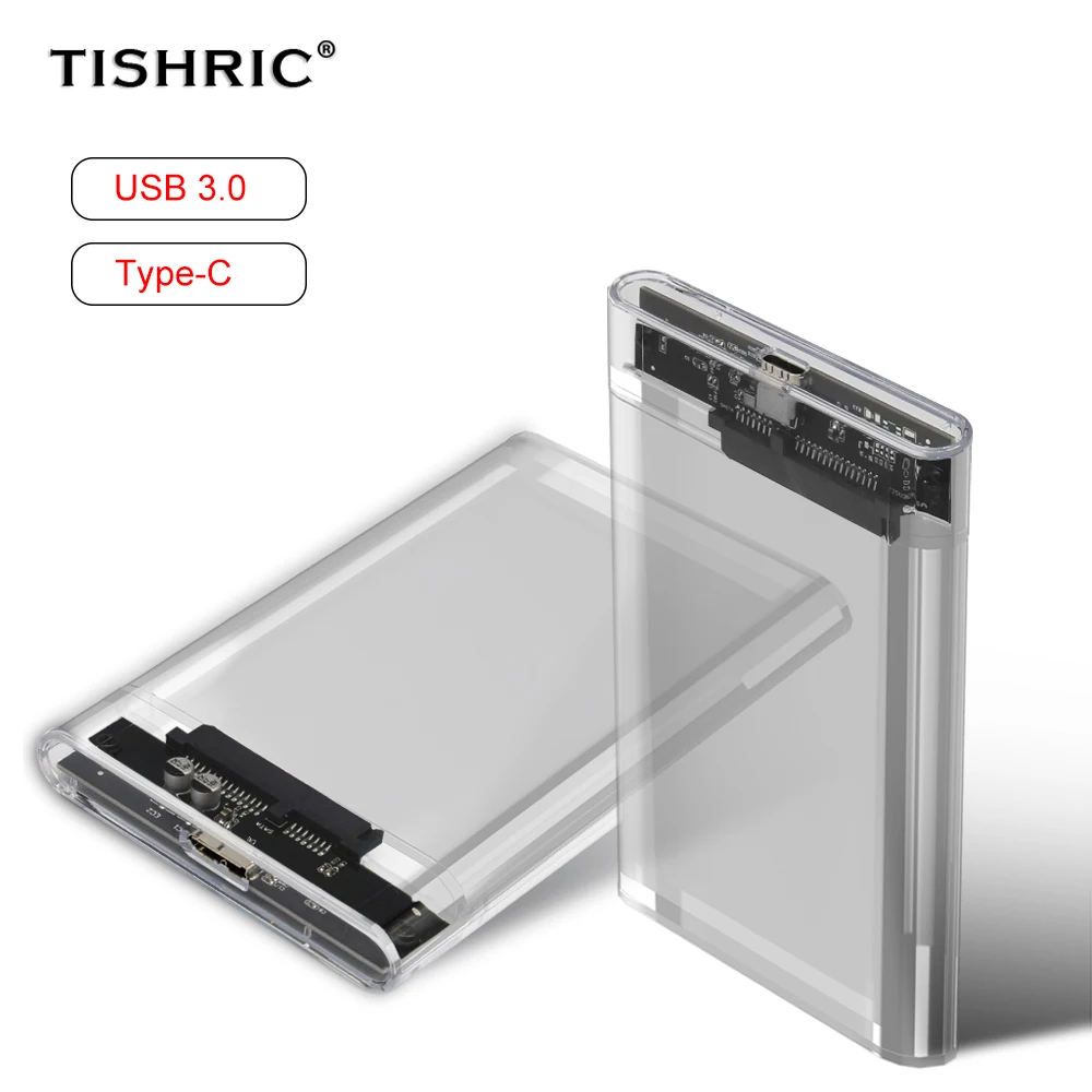 Чехол TISHRIC для внешнего жесткого диска 2 5 дюйма чехол SSD корпус 6 Гбит/с 10 ТБ SATA на USB