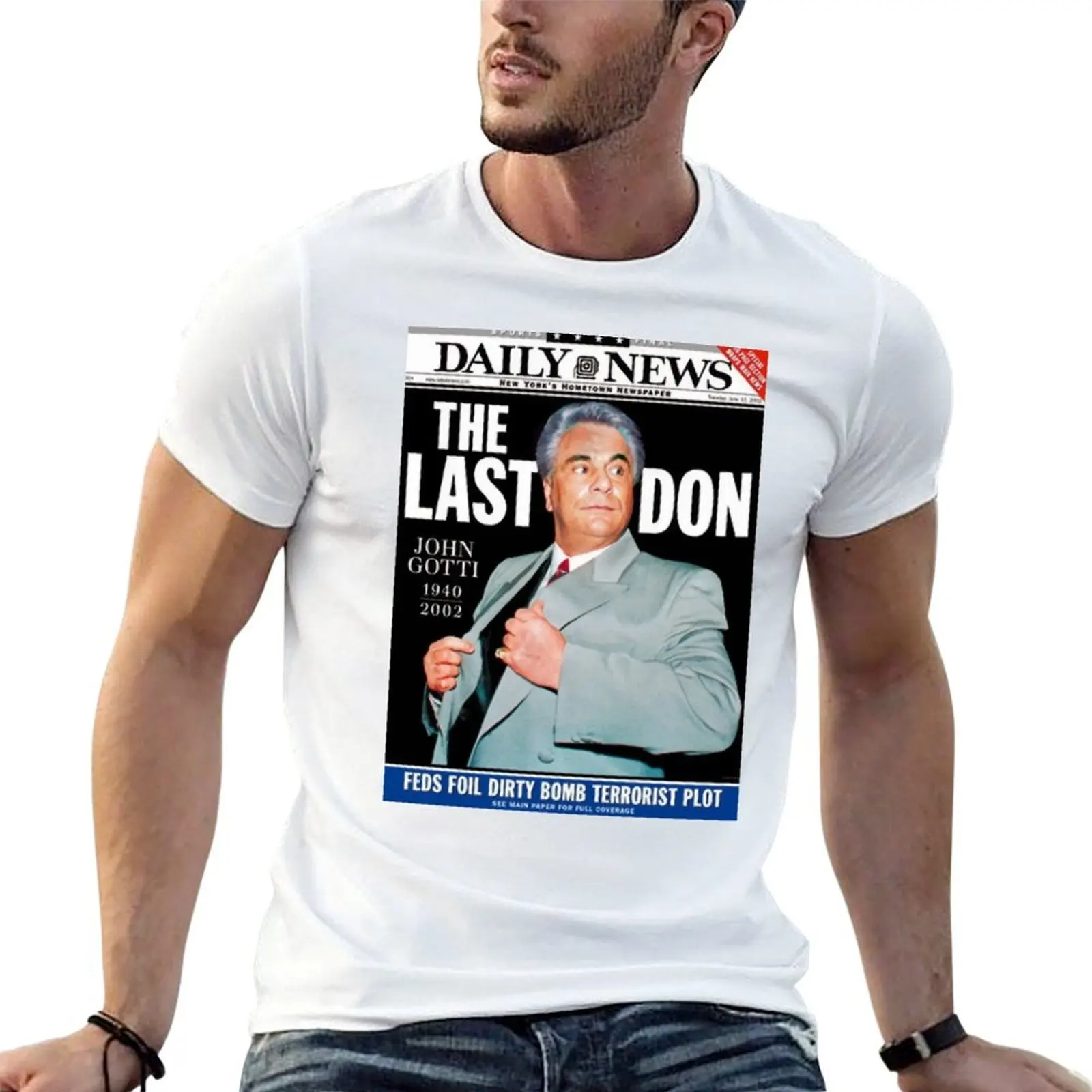 Фото Футболка John Gotti The Last Don с художественным принтом, повседневный топ с принтом №1