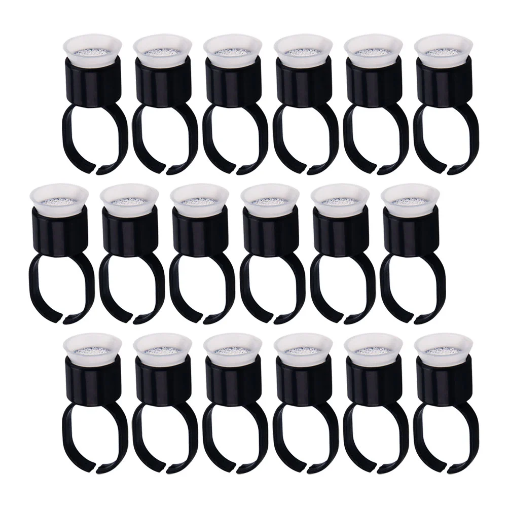 

Ring Glue Rings Cup Cups Lash Eyelash Pigment Finger Nail Makeup Ink Extension Tattoolashes Fan Holder Microblading Container