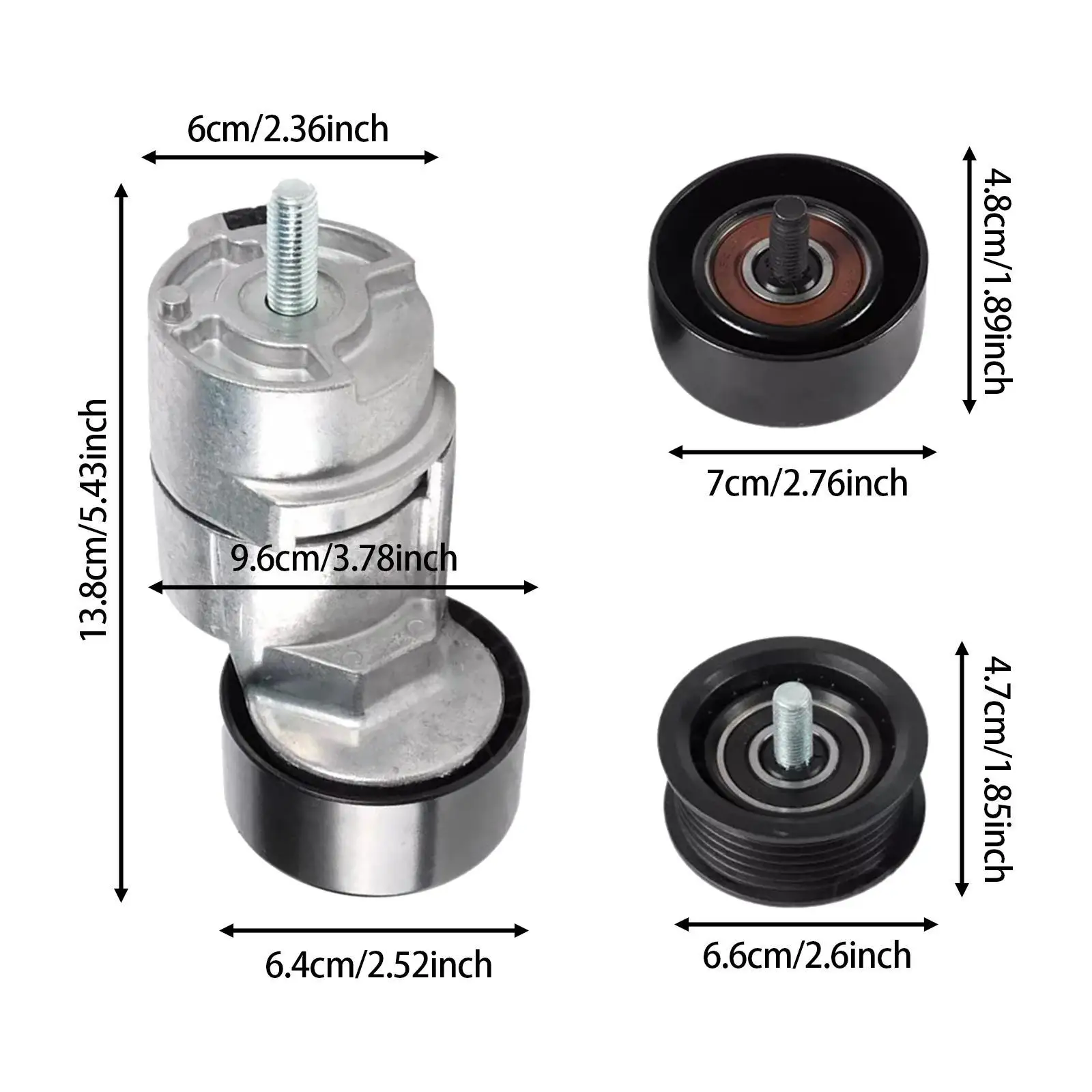 Узел натяжителя ремня 2528725110 Практичные аксессуары для Hyundai Santa FE L4 2010-2012 Sport 2.4L