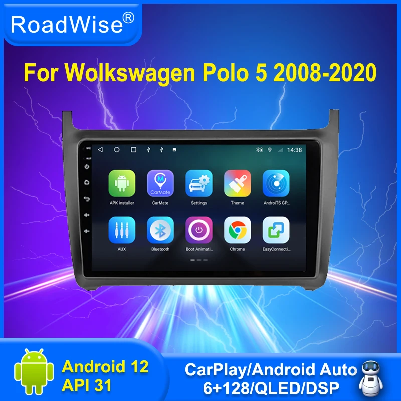 Roadwise 4G DSP 2din Android автомобильное радио мультимедийный плеер GPS-навигация для Volkswagen