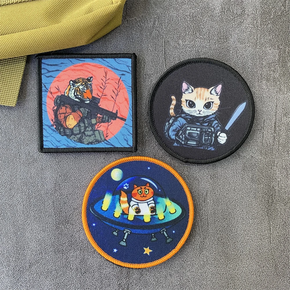 Тактический значок тигровый солдат нашивка военный замок Сибирского