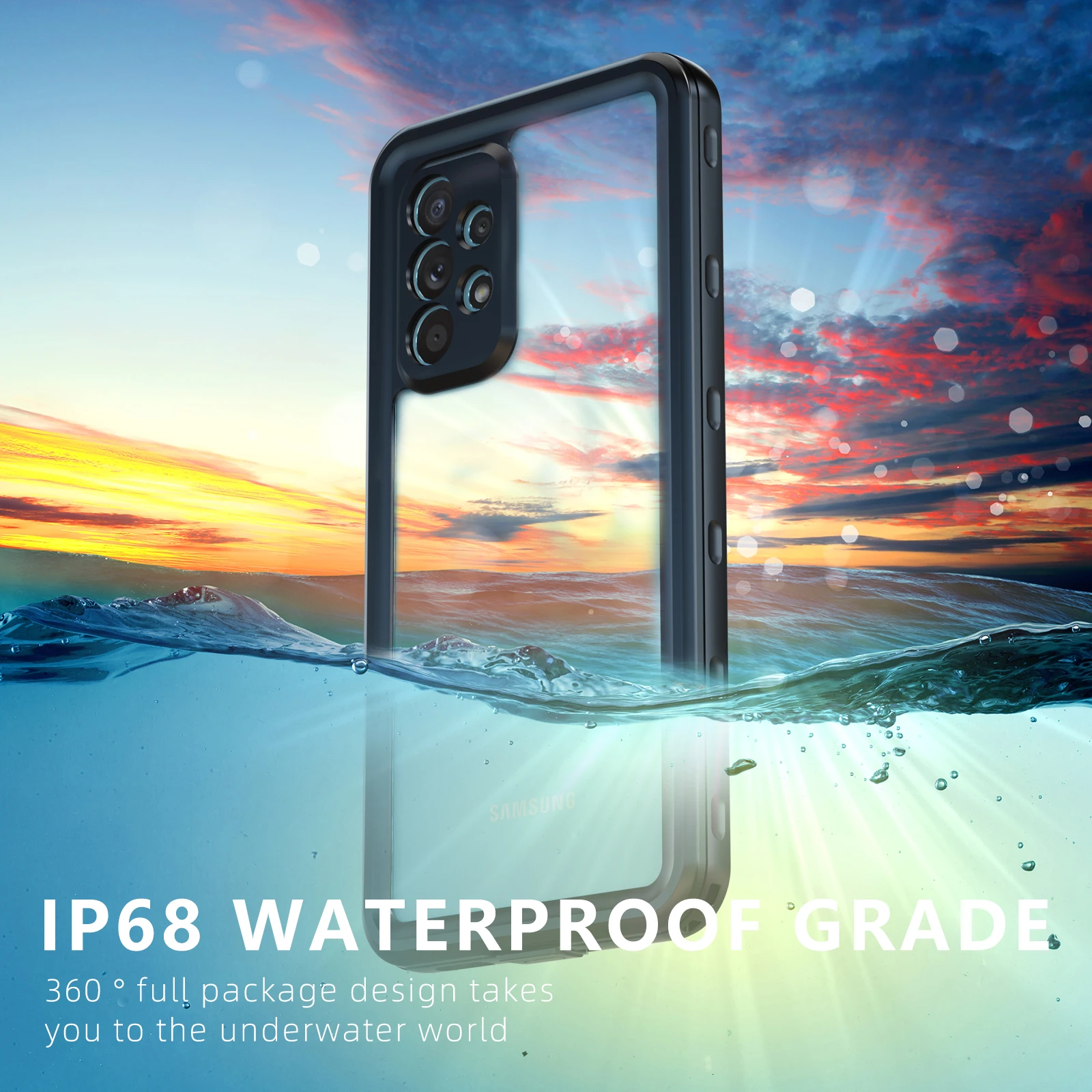 

IP68 Waterproof Sport Phone Case For Samsung Galaxy A33 5G 2022 Case 360 Full Protective Phone Case For Samsung Galaxy A53 Cover