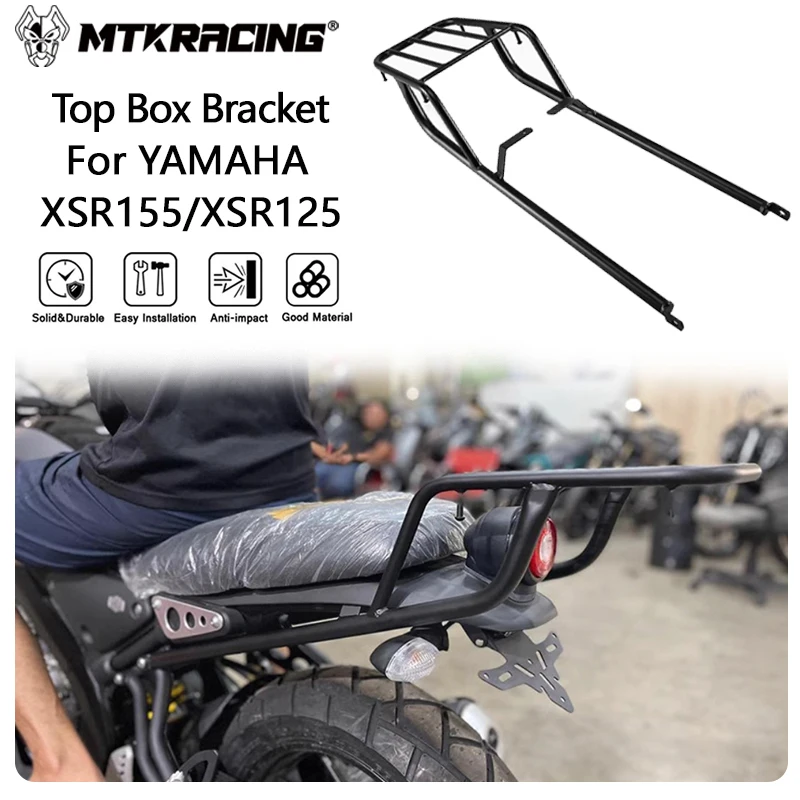 MTKRACING górny wspornik skrzynki dla YAMAHA XSR155 2018-2024 XSR125 tylna boczna torba podsiodłowa Box bagażnik motocyklowy Carrier