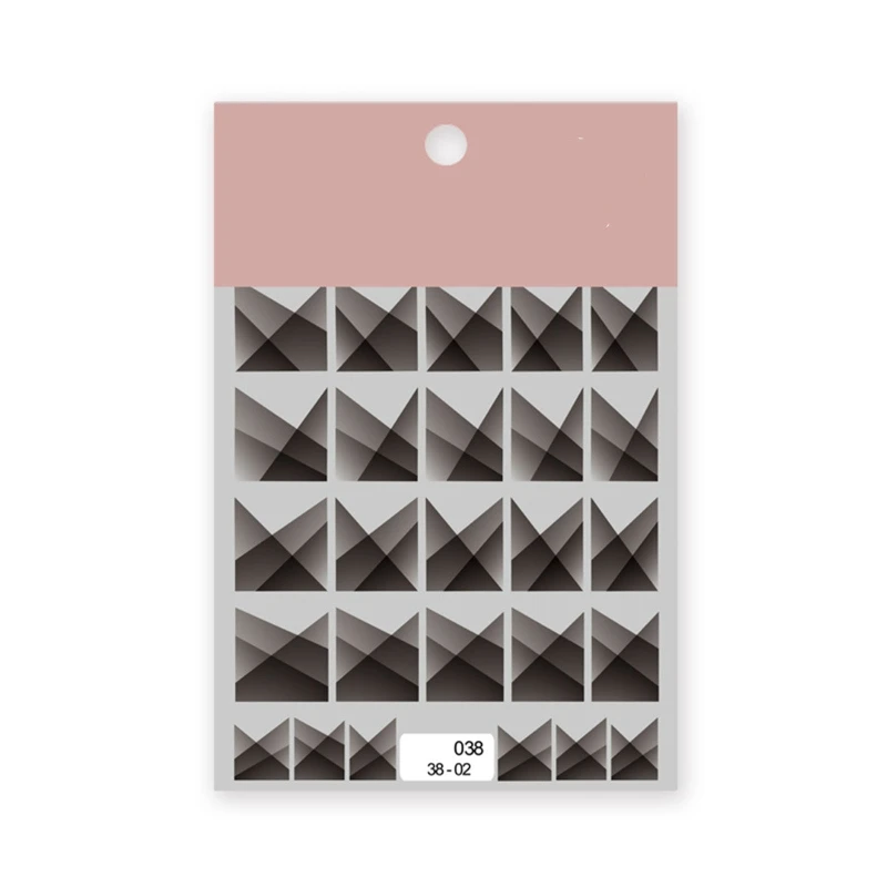 

Rose Nail Art French Tip Stickers French Nail Strips DIY Nail Art Decals