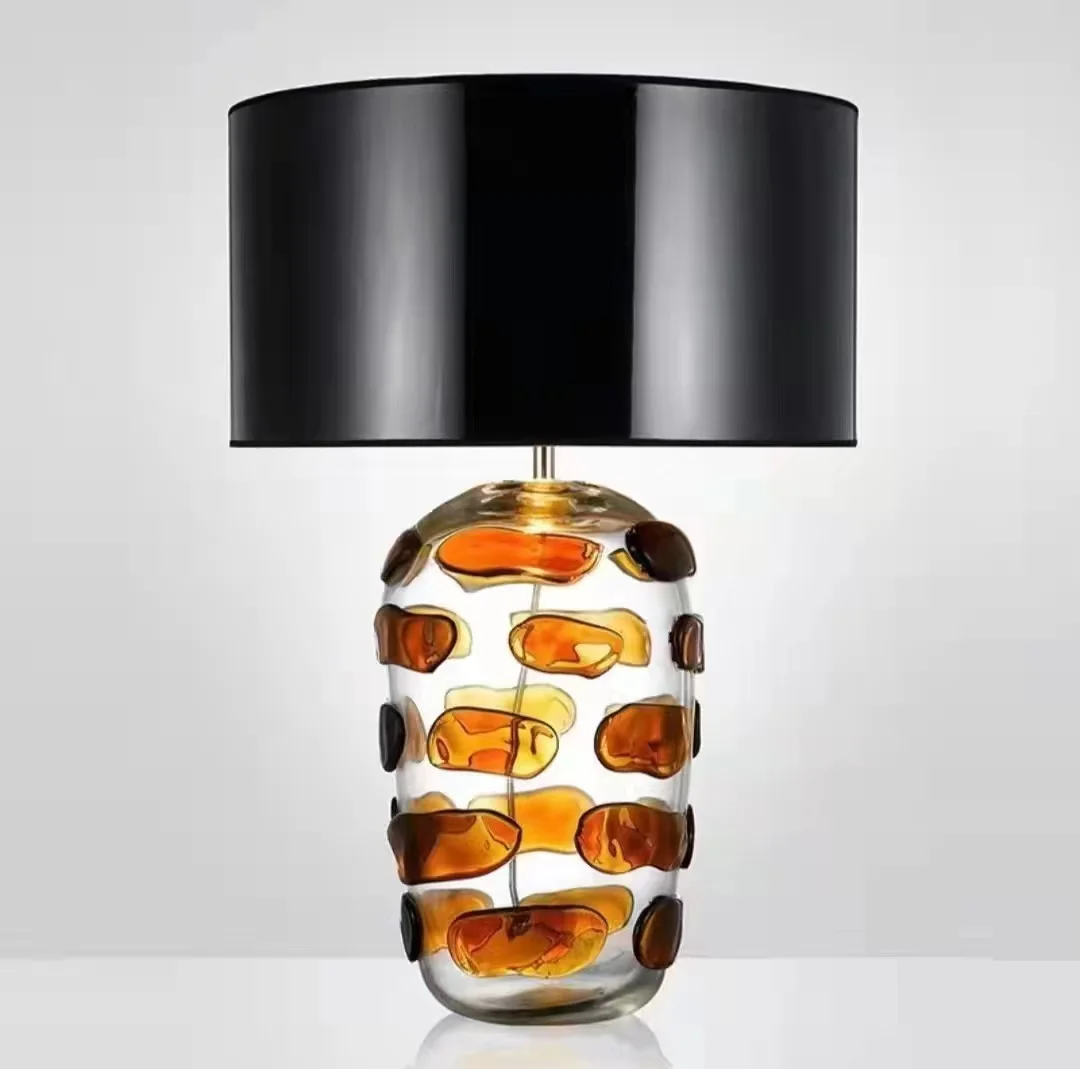 

TEMAR Nordic Glaze Table Lamp Modern Art Iiving Room Bedroom Study Hotel LED Personality Originality Desk Light