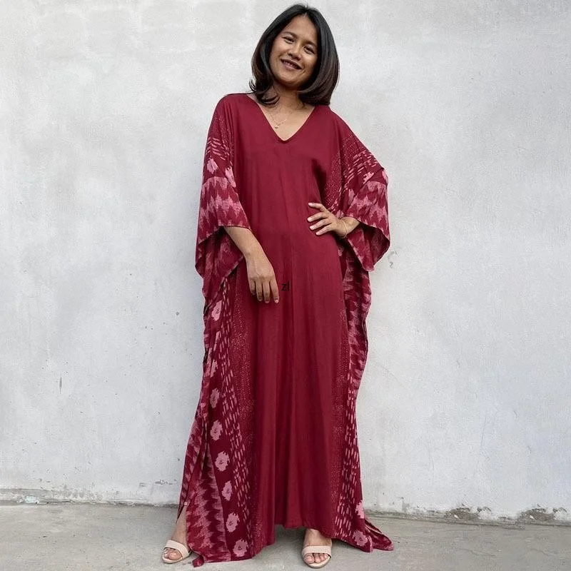 

Robes African Maxi Dress Women Traditional Dashiki Long Africa Clothing Summer New Fashion Batwing Sleeve Boubou African Dresses