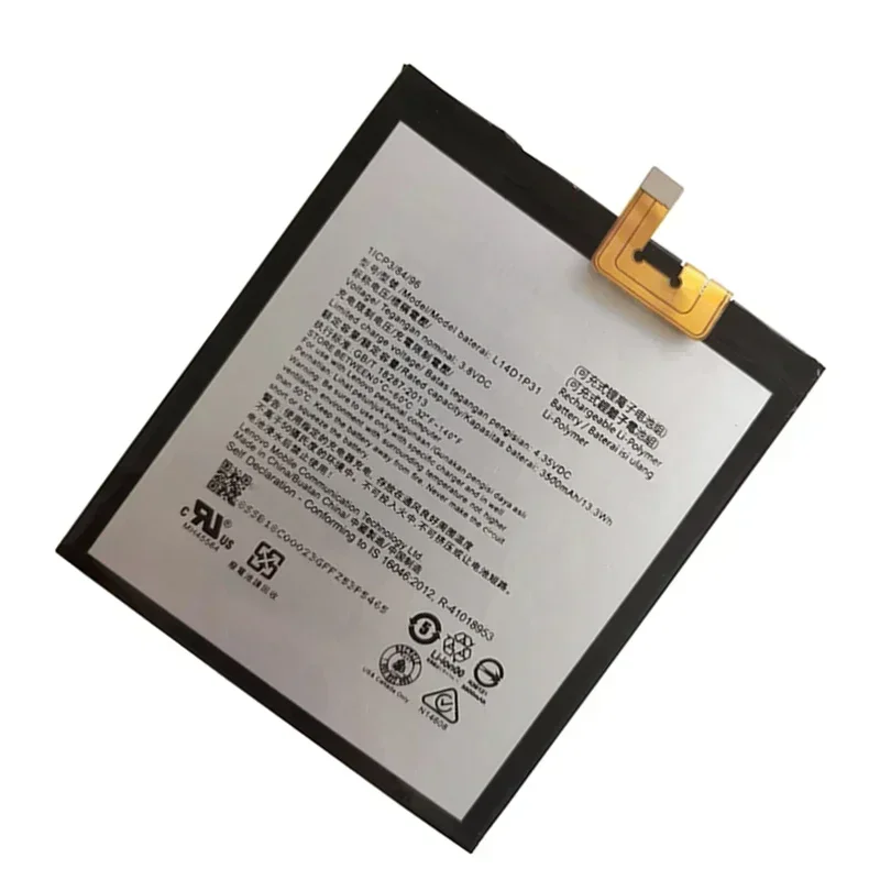 100% оригинал 3 8 В 3500 мАч L14D1P31 для Lenovo PB1-770N PB1-770M PHAB Plus аккумуляторные батареи