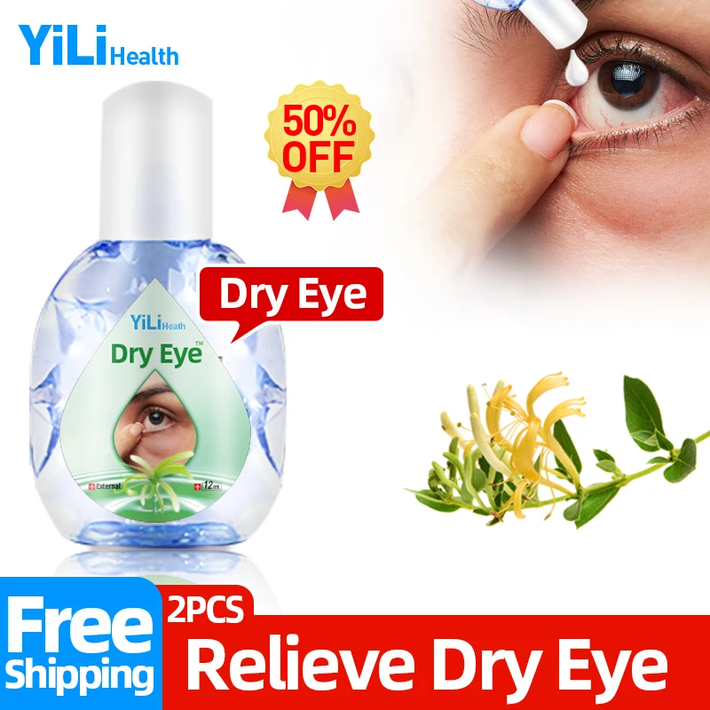 

Dry Eyes Treatment Fatigue Eye Drops Apply To Itchy Eye Honeysuckle Chinese Herbal Medicine 12ml