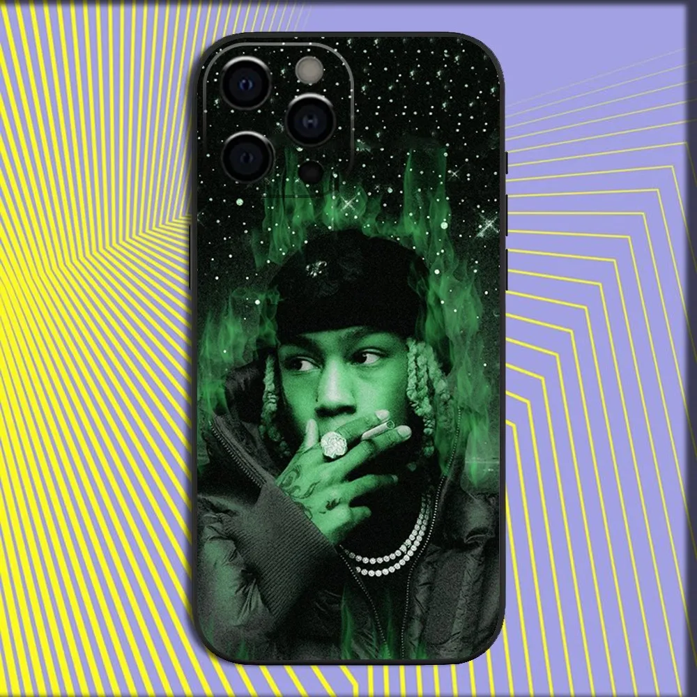 Rapper Rich A-Amiri Phone Case For iPhone 16 15 14 13 12 11 Pro X XS Max XR Plus Mini Soft Black Cover
