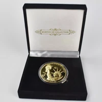 gold coins 1 trillion dollar plated us coin collection cryptocurrency coin with black gift box metal commemoration gift coin