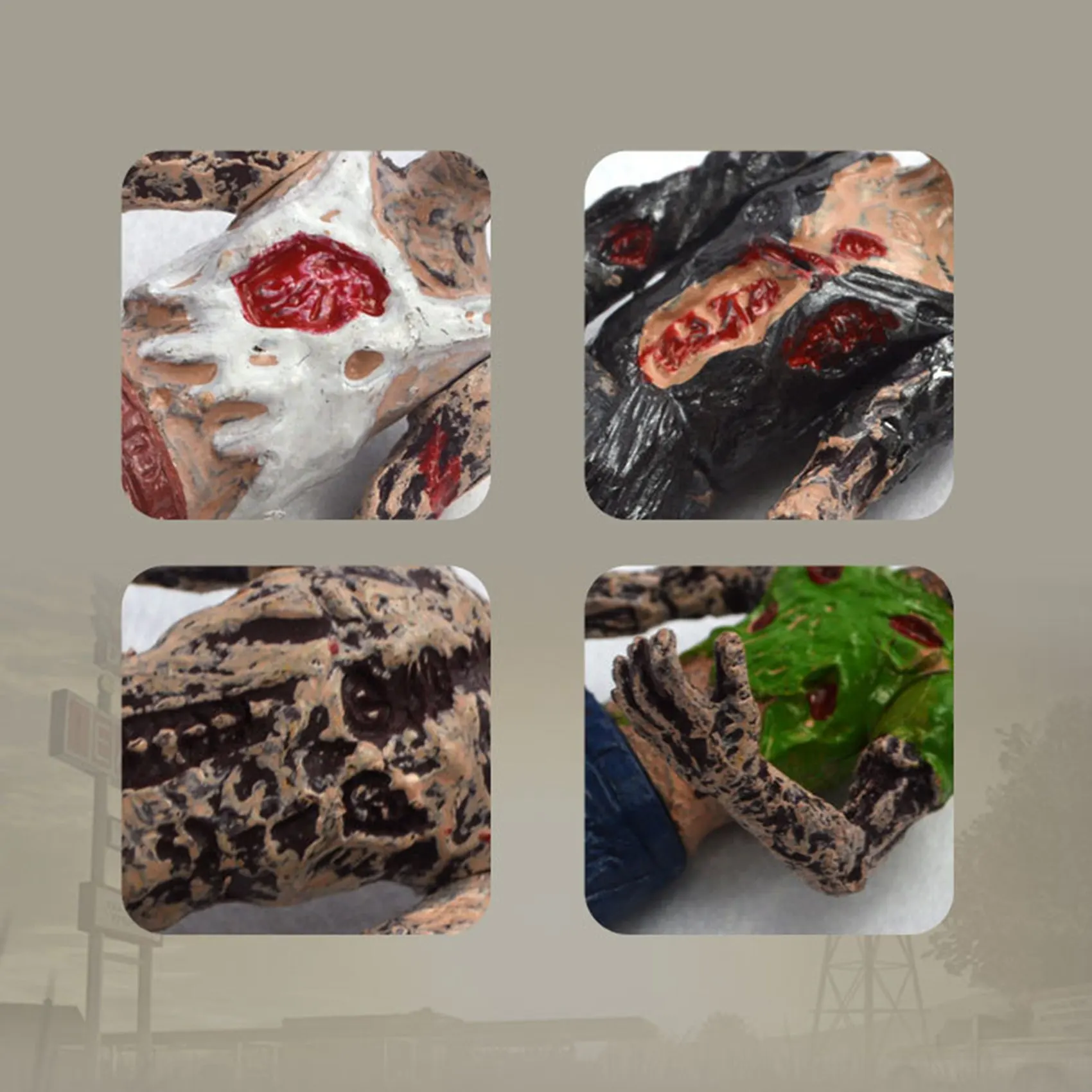 6 шт./лот 10 см фигурки зомби Ходячие мертвецы игрушки персонажи фильмов детские