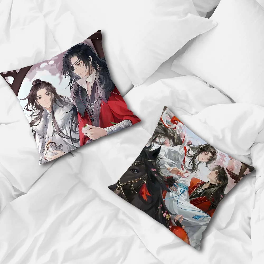 Officials B-BlessingS Pillow Case For Sofa Bedroom Living Room Office Bedside H-HeavenS Table Backrest Cushion Printing Square