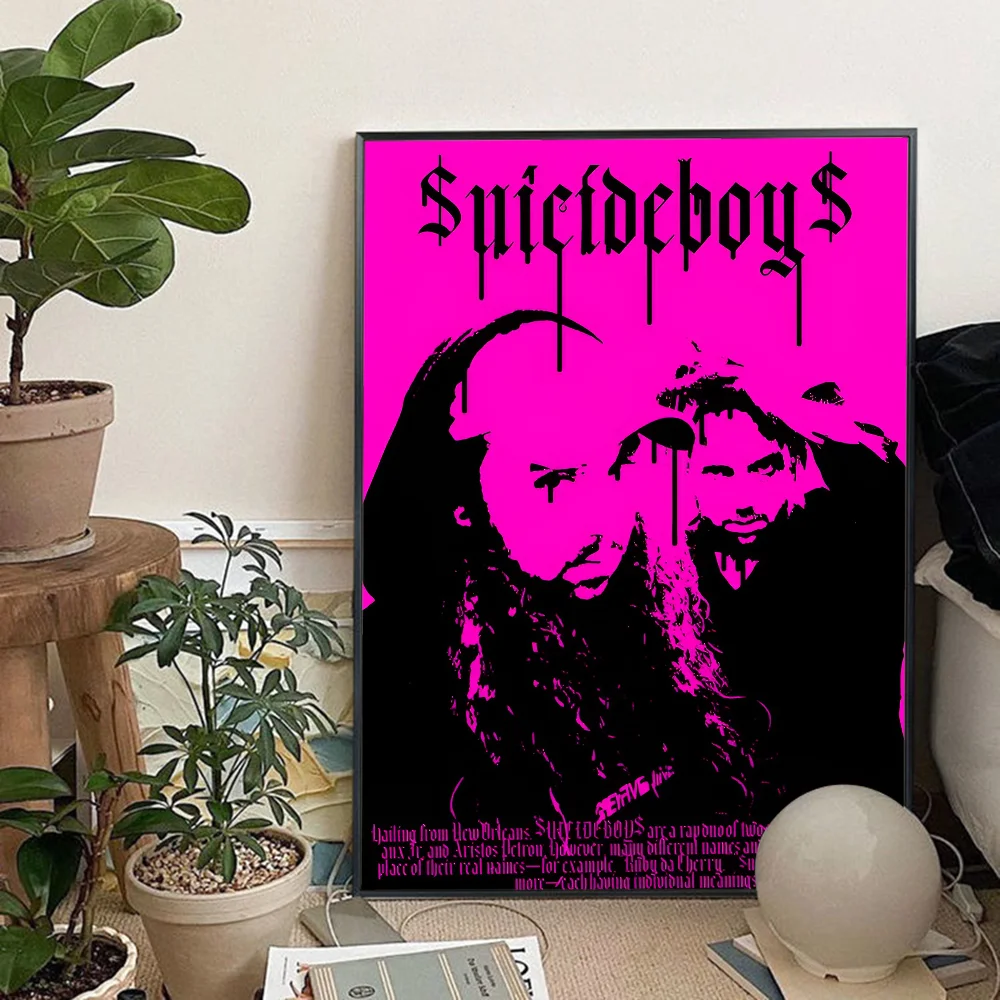 Постер Singer S-Suicideboy аниме плакаты клейкая винтажная комната Декор для дома бара
