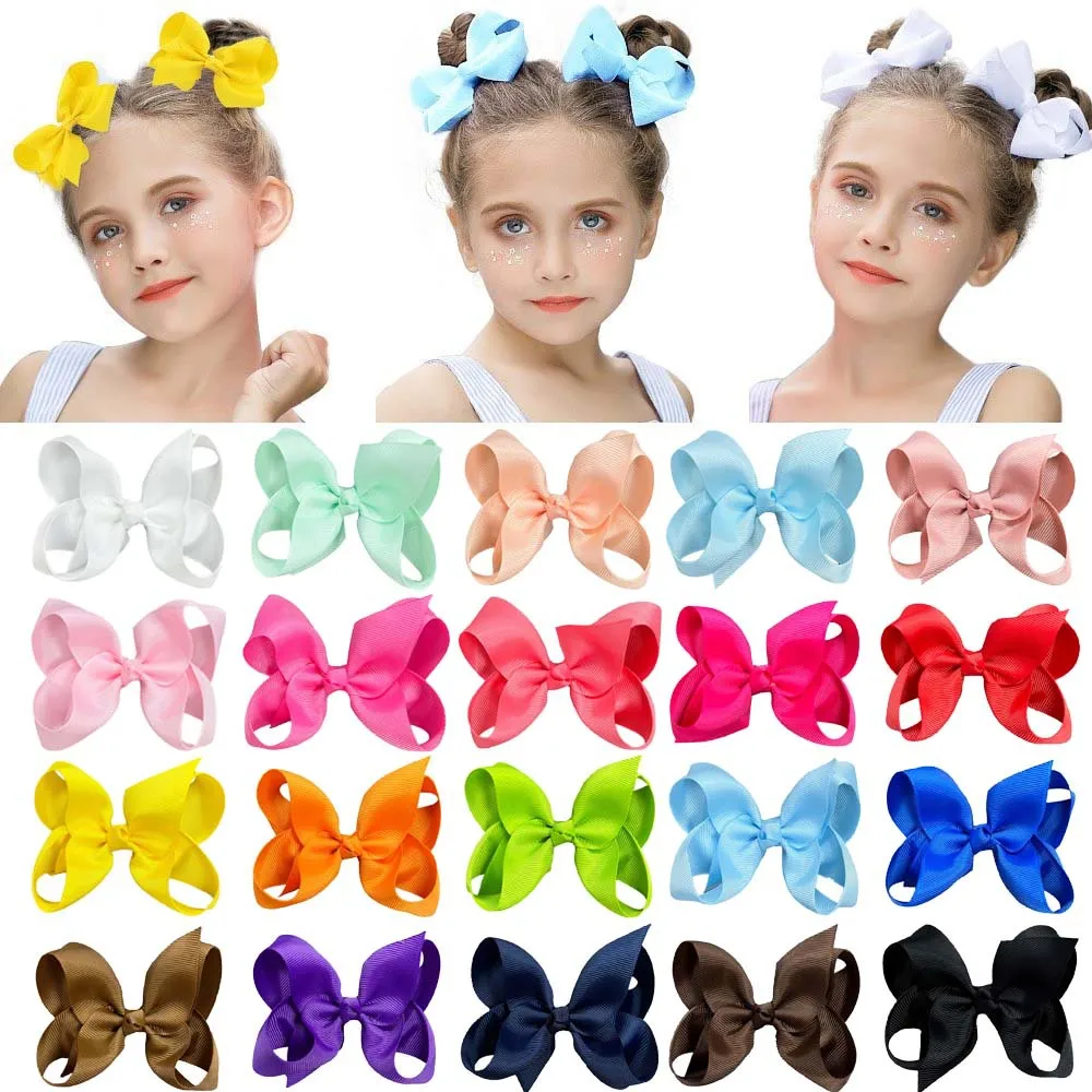 

4inch Bows Hair Accessories Girl Buckle for Hair Clips Small Hairpins Butterfly Crab Korean Japanese Mini Hair Claw for Children