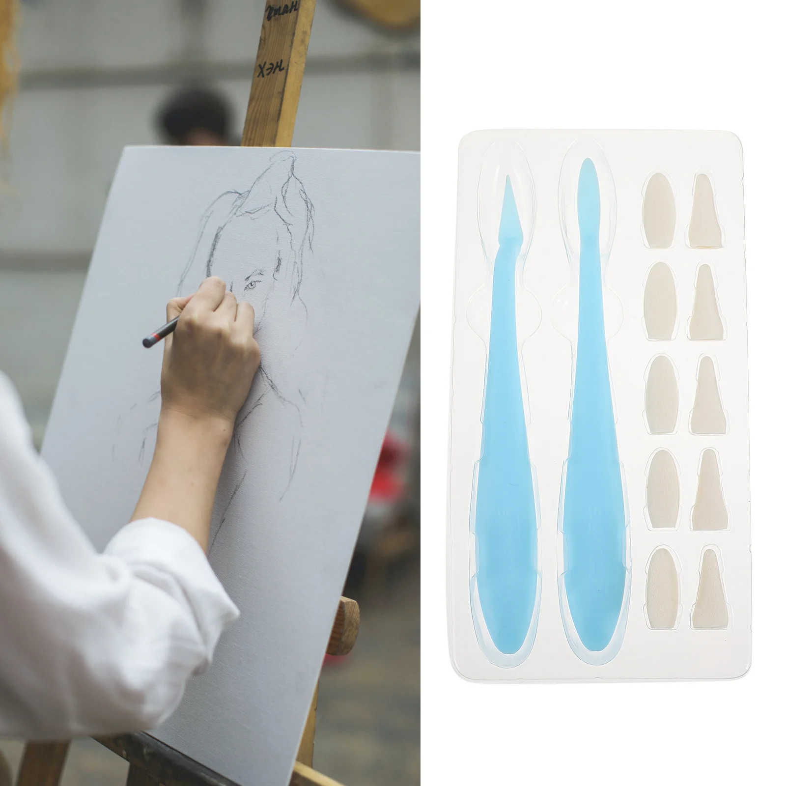 

Blending Paper Sketchstumps Tool Drawing Stump Blenders Sketching Spongewiper Tortillions Sandpaper Kit Erasesmudge Artist Pen