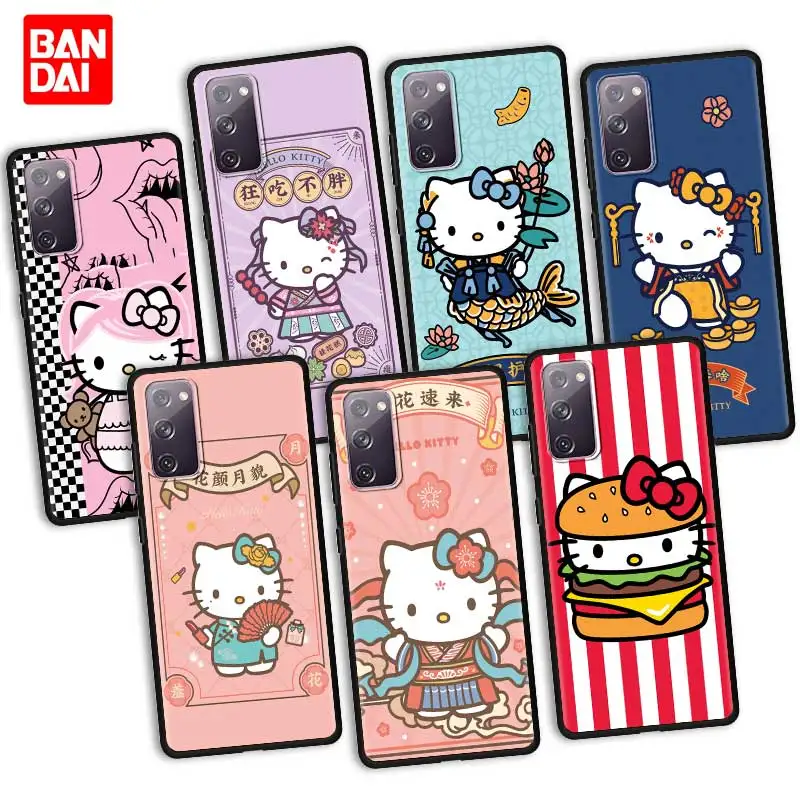 

Hello Kitty Drawing Phone Case for Samsung Galaxy S20 FE S21 S10 S9 Plus Ultra 5G S20fe S21fe S20ultra Silicone Cover Coque