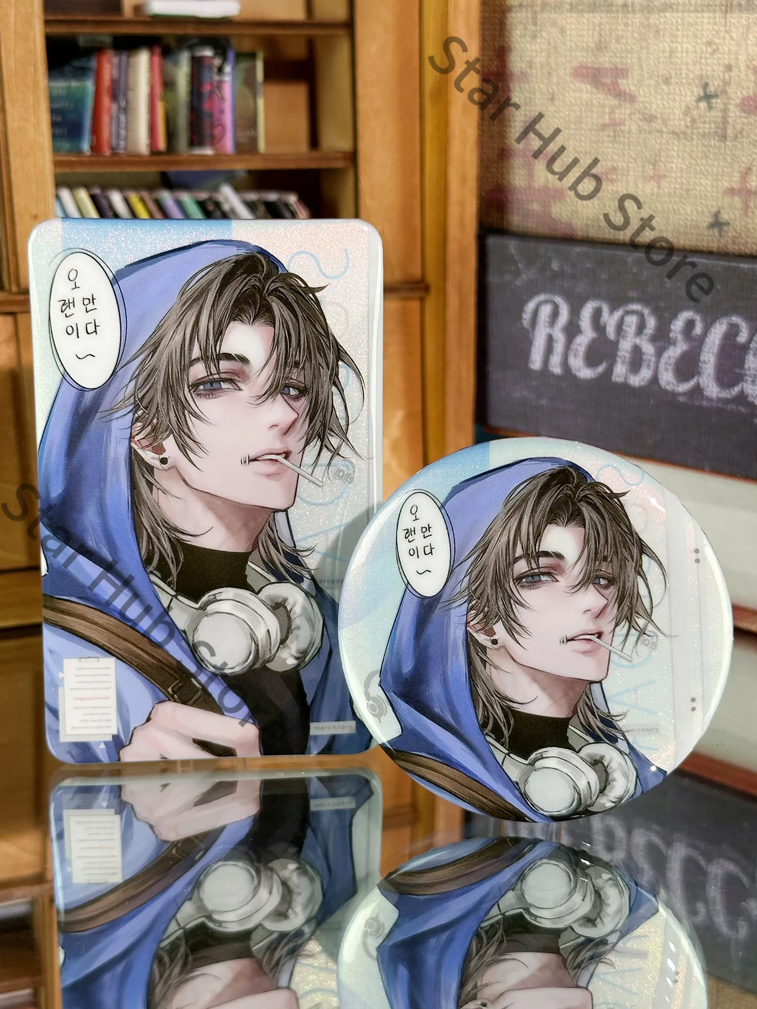 Фото Identity V: Нагрудный значок «Двойной миг» Найба Субедара, камера мгновенной печати, карта с жемчужным блеском — изысканный сувенир для коллег и косплееров №3
