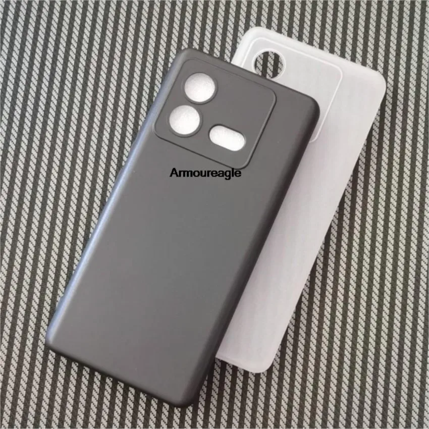 for vivo iqoo neo8 pro case back cover tpu silicon matte phone guard on neo 8pro black frosted shell