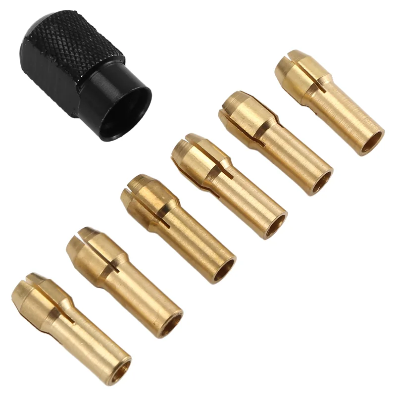 

F-T 7 шт. для латунной цанги Dremel 1,0/1,6/2,0/2,4/3,0/3,2 + для Dremel Check M8X0,75