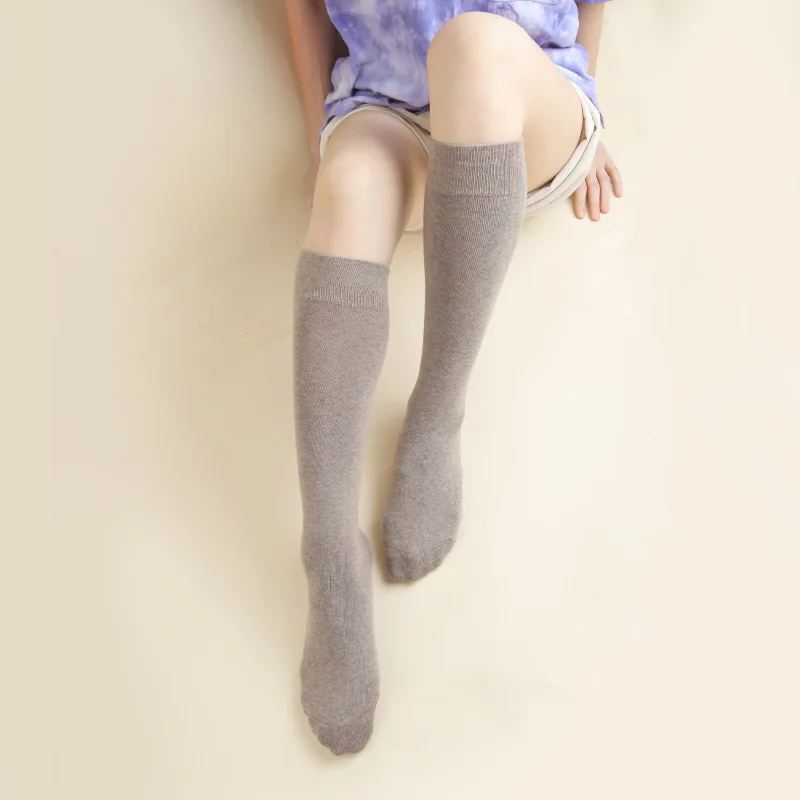 Calf Socks Women mid-thigh Socks Pressure Thin Legs Skinny Solid Color Cotton Thigh High Socks Long Socks Socks Men Socks Women