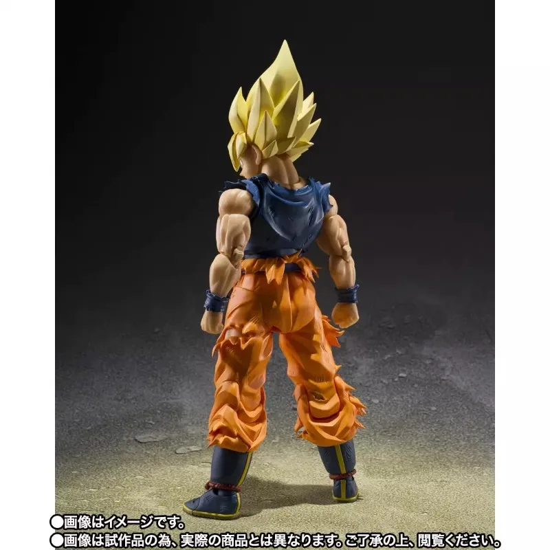Коллекционная фигурка Bandai SHF Супер Сайян Сон Гоку в яростной позе, подвижная, для декора рабочего стола, подарок (art.: 3920dbcb2a3dd) - 3920dbcb2a3dd