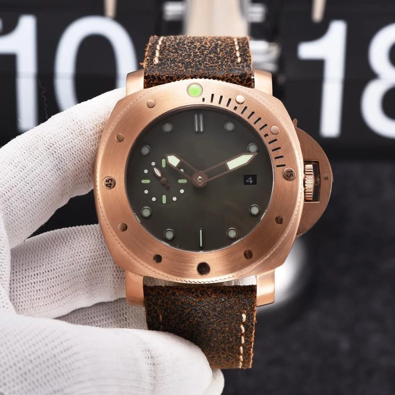 

Мужские Роскошные автоматические механические часы цвета розового золота с циферблатом 44 мм, светящиеся часы из нержавеющей стали 904L, брендовые часы AAA, 2023