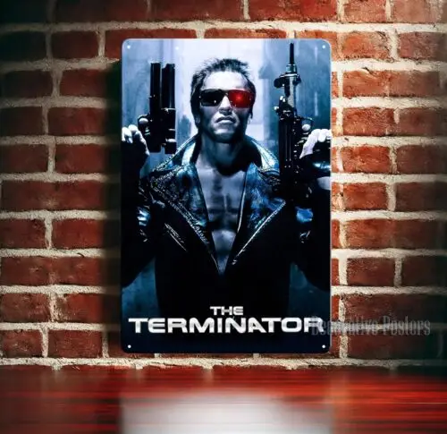 

Металлическая вывеска Terminator Arnold Schwarzenegger 20x30 см