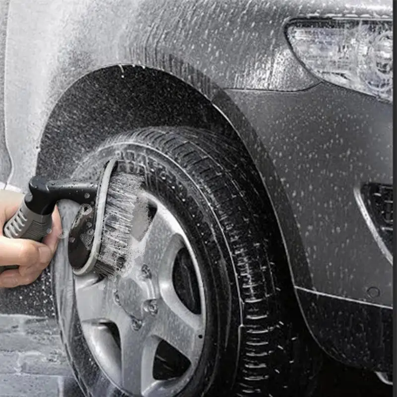 

Щетка для колес автомобиля, противоскользящая щетка для очистки обода, для очистки внешней поверхности автомобиля, легкое очищение, прочна...