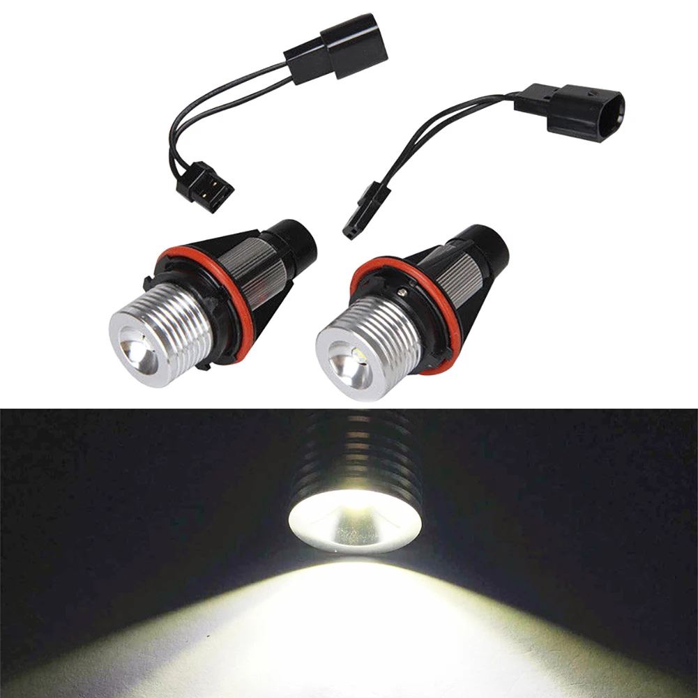 

2pcs Bright 20W LED Angel Eyes Marker Lights Bulbs Lamp for BMW E87 E39 M5 E60 E61 E63 E64 M6 E65 E66 E83 X3 E53 X5 2000-2008