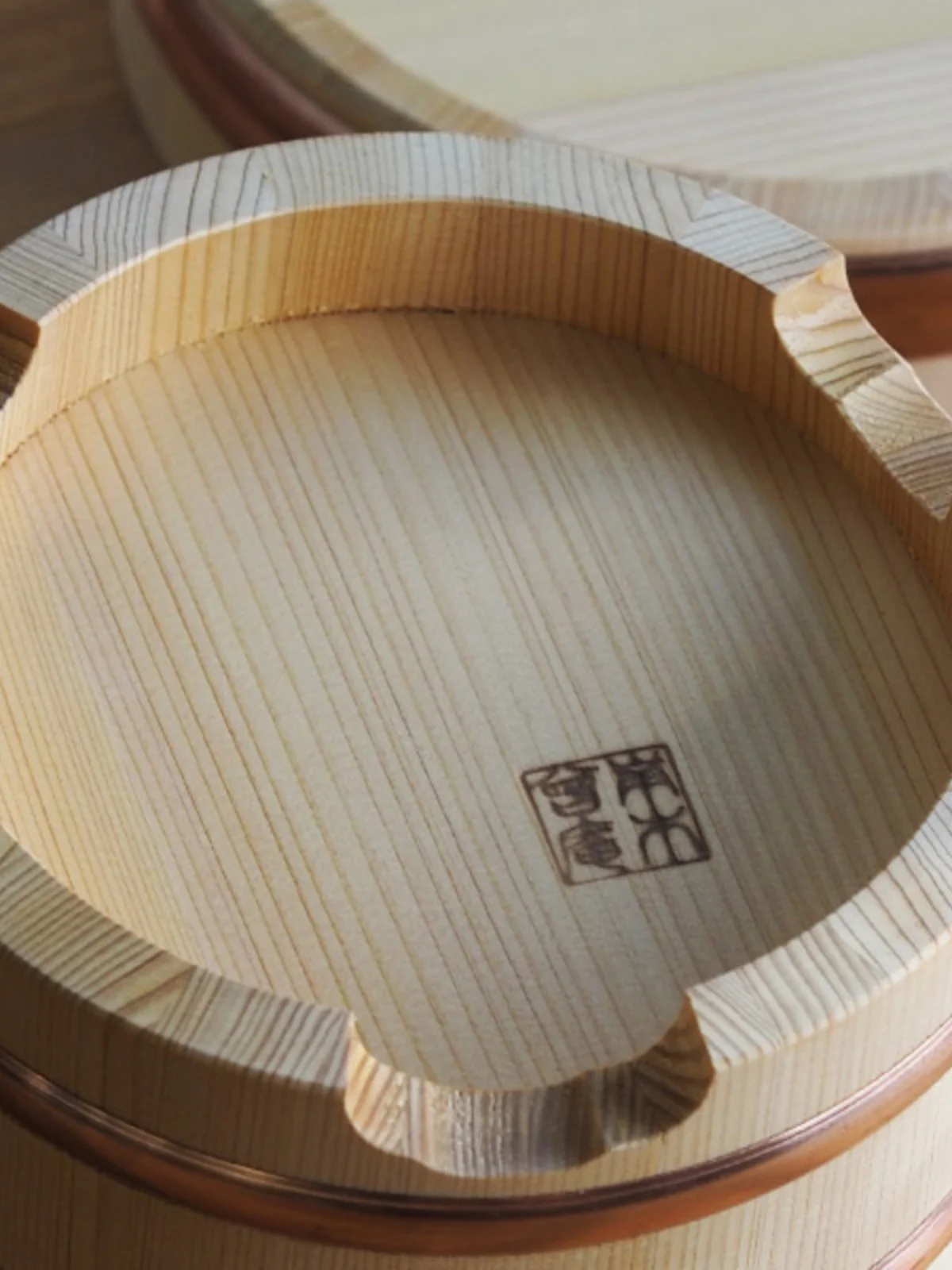 Ручная работа традиционный Медный Круглый Ковш для риса с кольцом