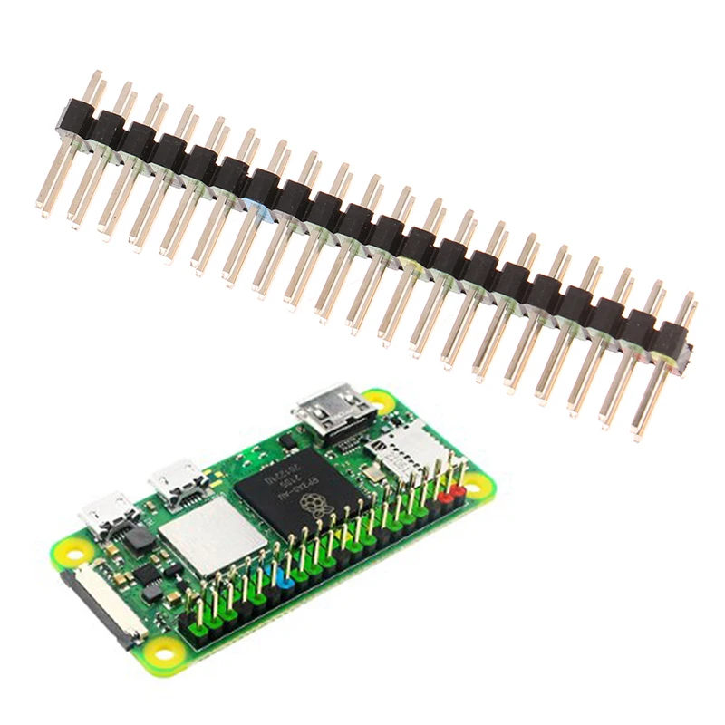 

For Raspberry Pi Zero 2 W 40-Pin Strip Dual Male Header Stacking Header Extender