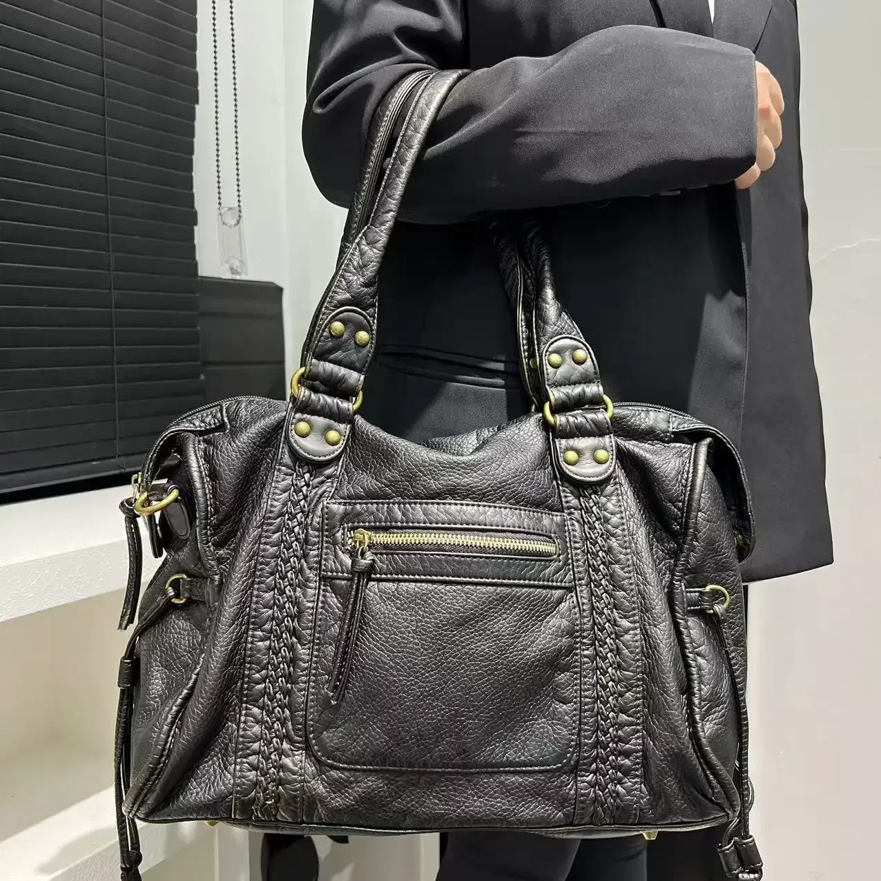 Женская модная ретро-винтажная винтажная мотоциклетная сумка для девочек с