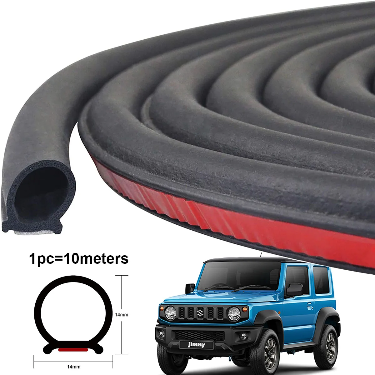 Уплотнительная лента для большой двери автомобиля 10 м Suzuki Jimny SJ20 JA12 JB23 JB33 JB43 JB53 JB64W