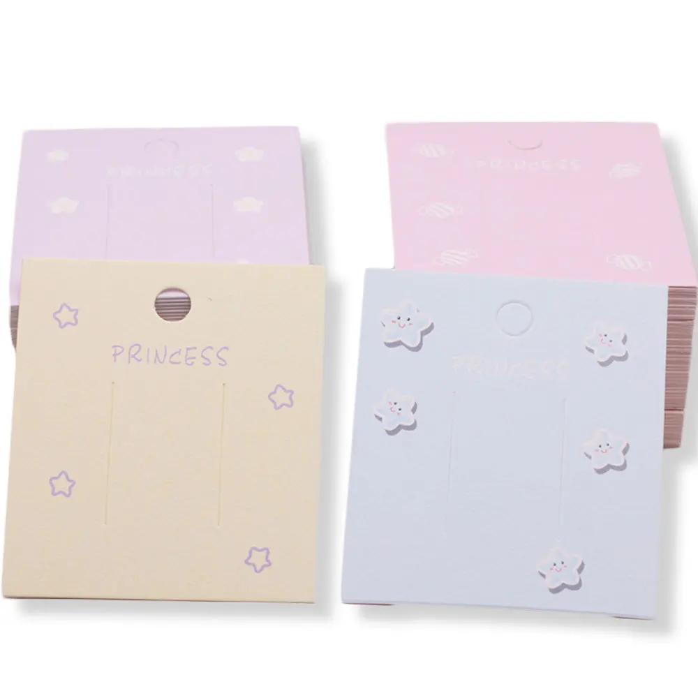 50 шт./лот 8 х7 1 см заколки ручной работы бирки бумажные карточки для