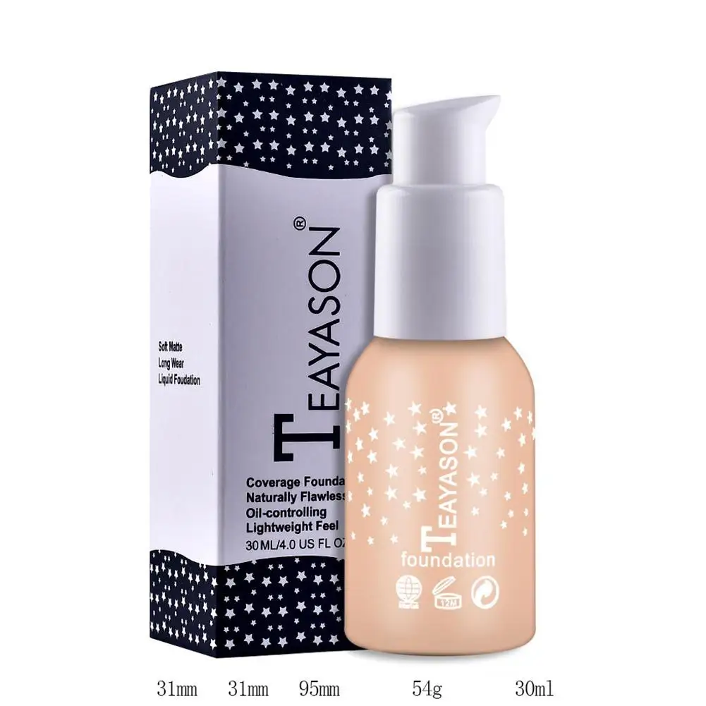 

Natural Oil Control Concealer Foundation Cream Long Lasting Waterproof Matte Liquid Foundation Pre-makeup Makeup Cosmetics Oil C