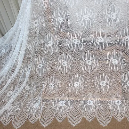 

150cm wide, Embossed, Hollow, Large Flower, Eyelashes, Lace, Clothing Fabric, DIY Dress, Wedding Dress, Accessories