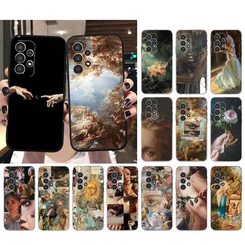 

Phone Case for Samsung Galaxy A73 A53 A13 A22 A12 A32 A71 A21S A33 A52 A72 A23 A51 A31 M31 Renaissance art Painting Case